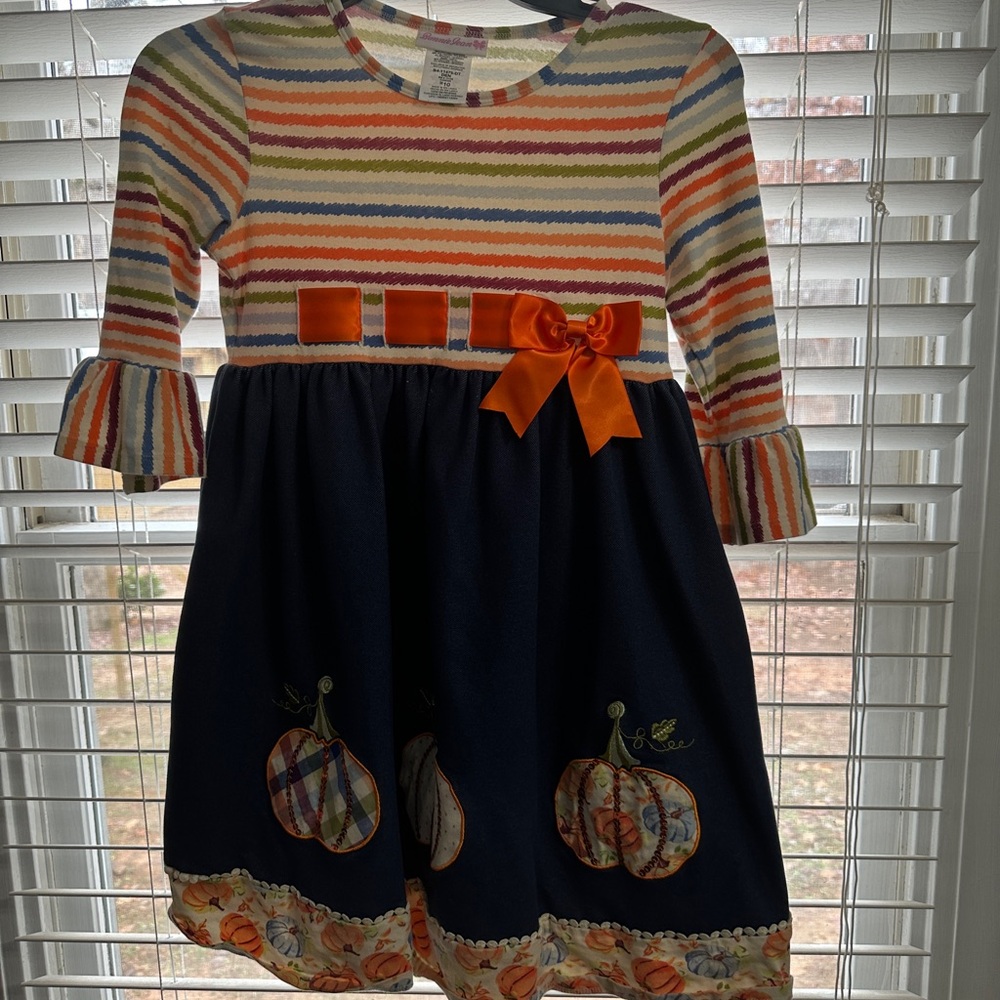 Bonnie Jean Multicolor Striped Dress